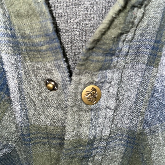 GENTLY WORN LEGENDARY WHITETAILS ARCHER FLANNEL THERMAL LINED SHIRT JCKT LG TALL - Picture 6 of 7